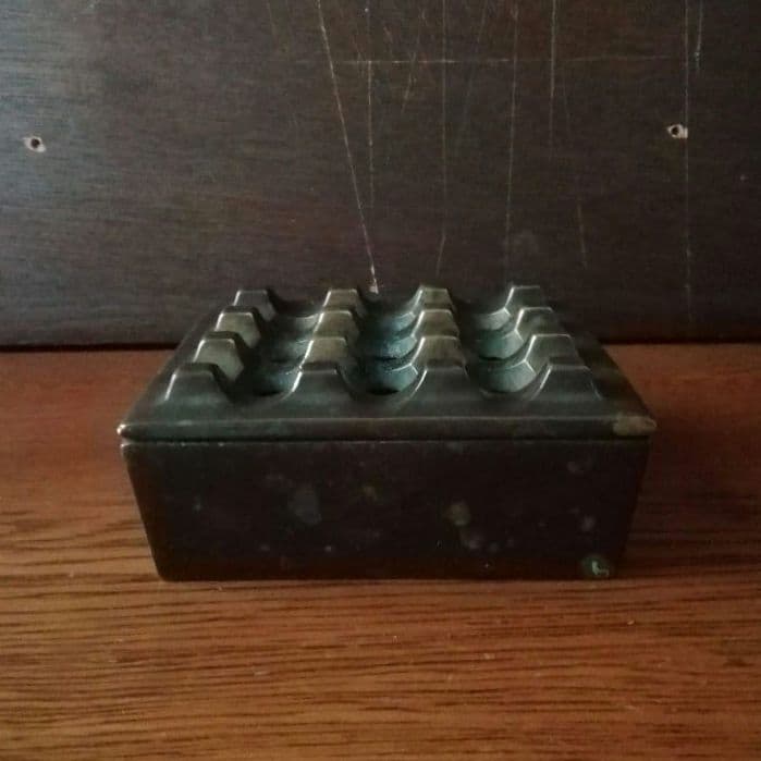 逸品 真鍮 灰皿 ミッドセンチュリー オブジェ スウェーデン