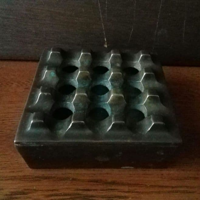 逸品 真鍮 灰皿 ミッドセンチュリー オブジェ スウェーデン