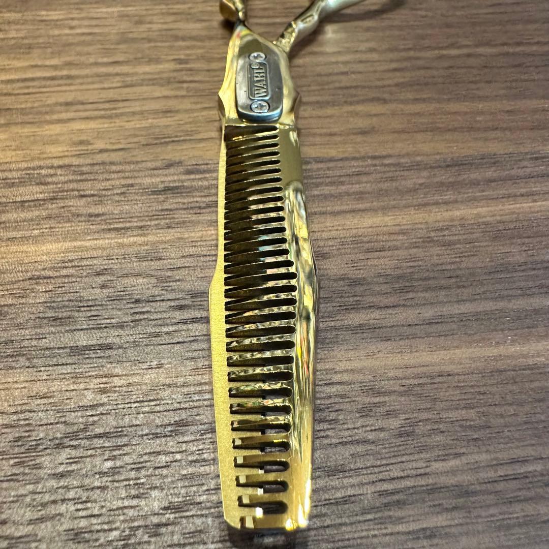 WAHL 6インチ セニングシザー ゴールド 理容 美容 鋏 シザー 25