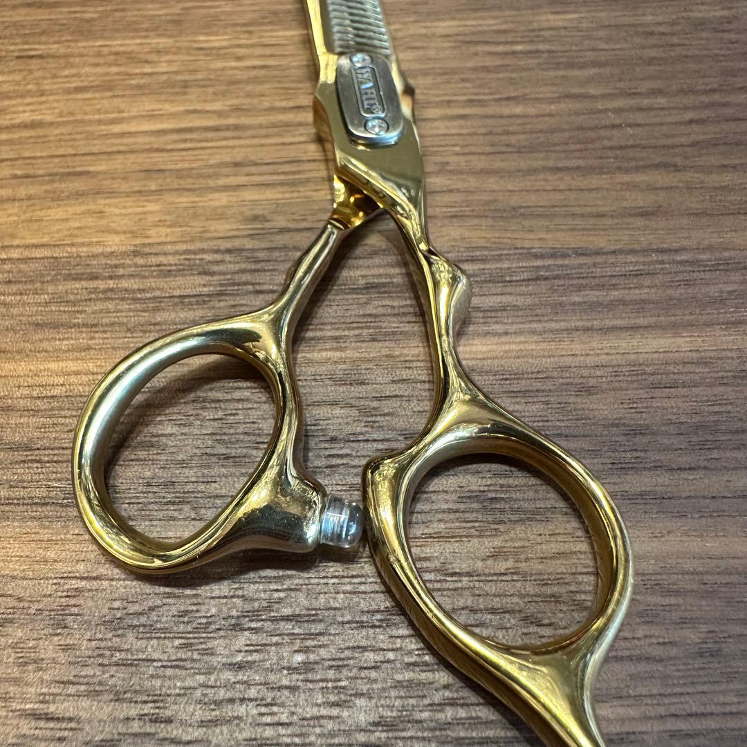 WAHL 6インチ セニングシザー ゴールド 理容 美容 鋏 シザー 25