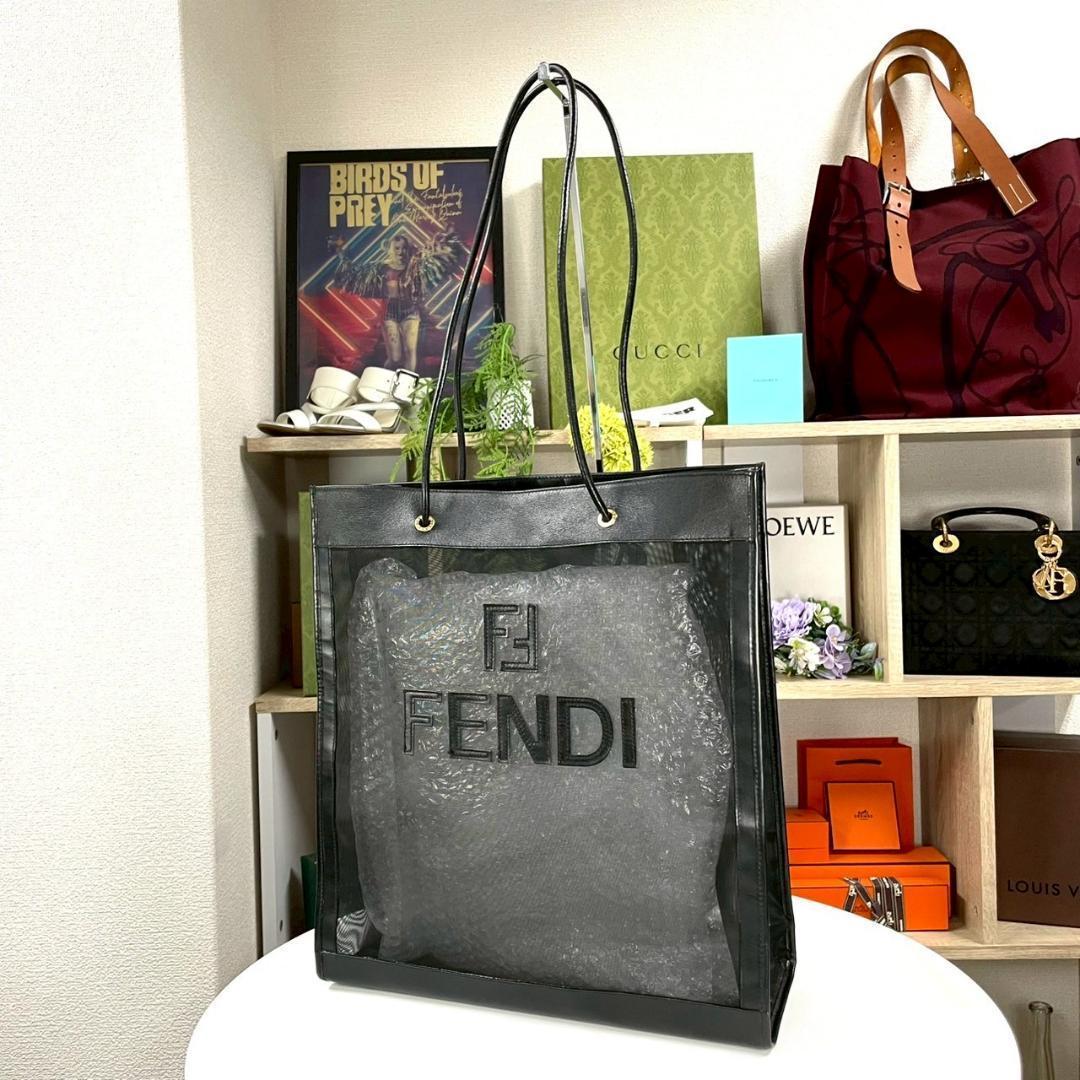 未着用 OLD FENDI ズッカ レザー メッシュ トートバッグ A4収納可 美品 FENDI FF金具 トートバッグ ズッカ柄 A4収納可能｜Yahoo!フリマ