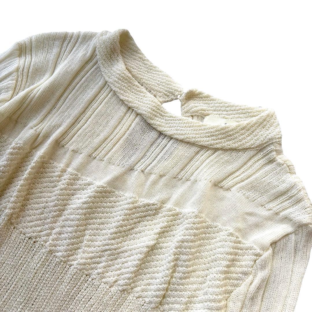 Eaphi mix wave pattern knit アイボリー FREE - メルカリ