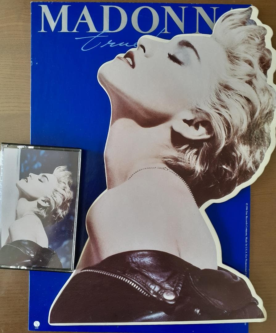 マドンナ　TRUE BLUE　1986年 US製 宣伝用 ディスプレイスタンド