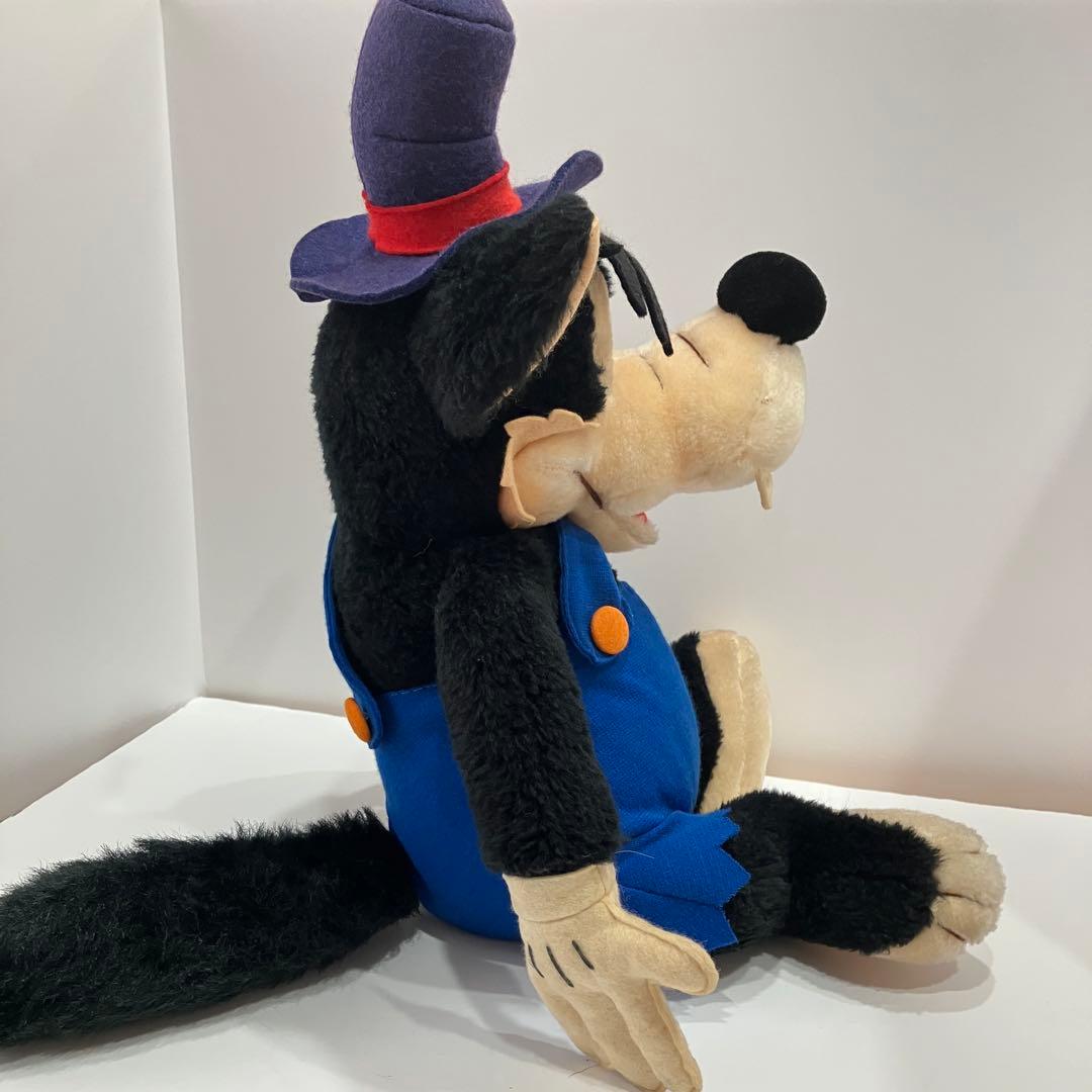 東京ディズニーランド　ビッグバッドウルフ　ぬいぐるみ　昭和レトロ