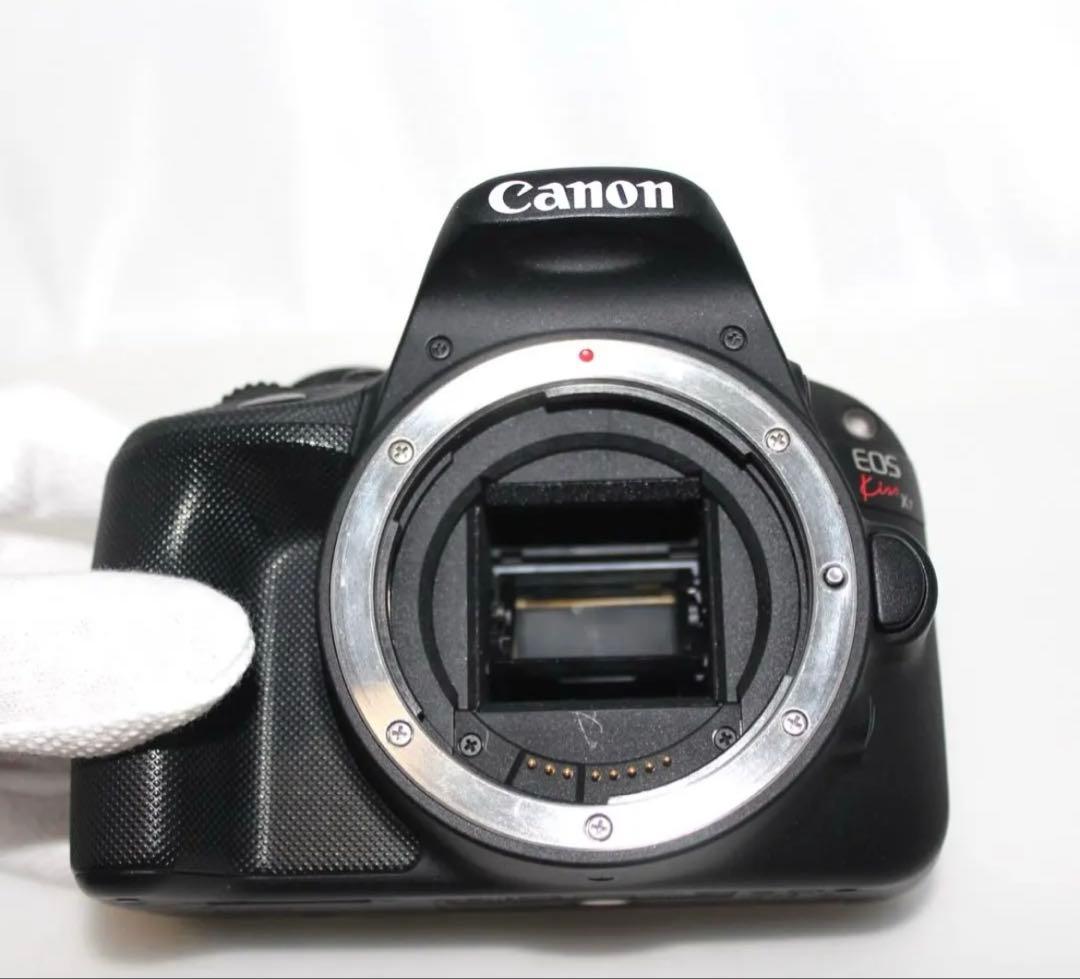 キャノン 一眼レフ Kiss X7 手ぶれ補正レンズ 望遠 バッテリー2個！