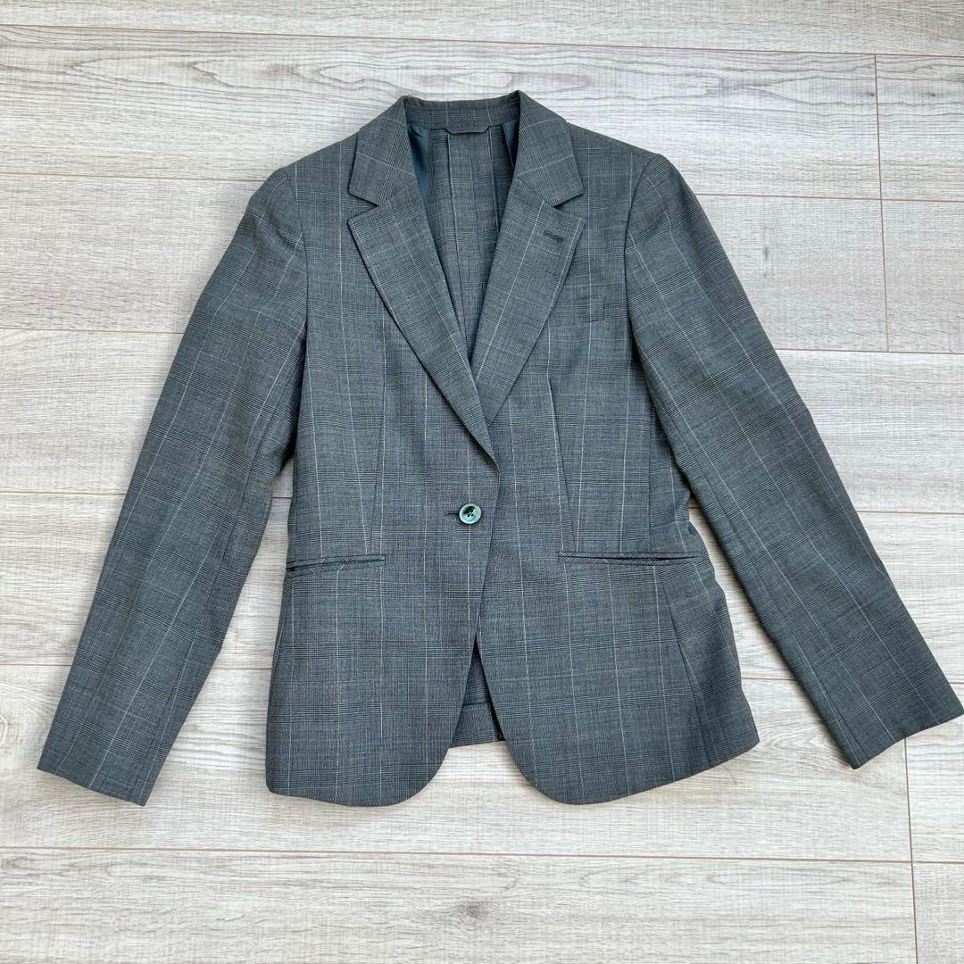 n♡line Precious☆パンツスーツ セットアップ 洗える グレー 7号