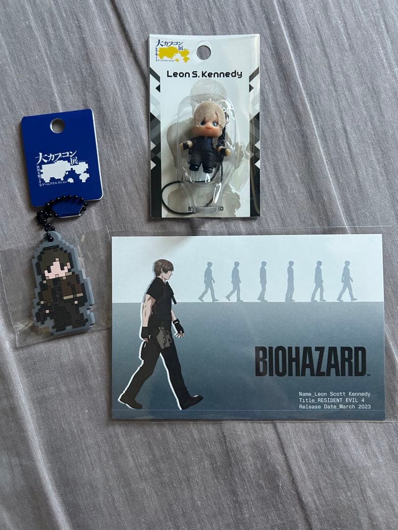 大カプコン展 レオン コスチュームキューピー ポストカード ラバー