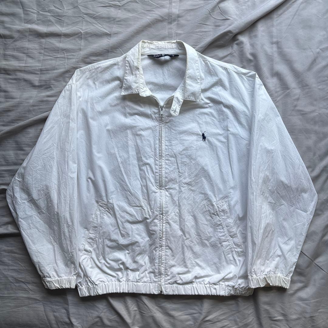 90s】Ralph Lauren スウィングトップ ホワイト ワンポイント - メルカリ