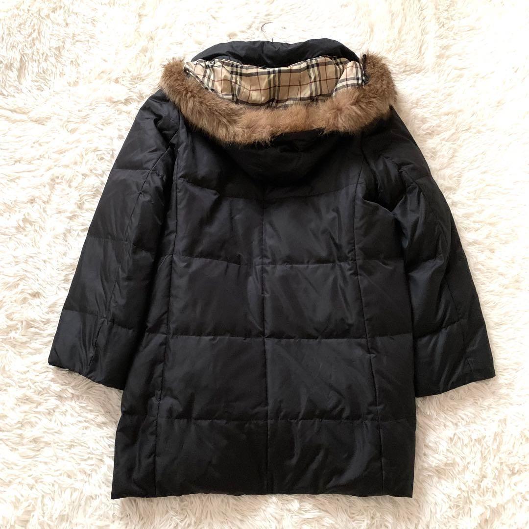 極美品✨バーバリー ダウンコート ノバチェック 3way フード ファー XL