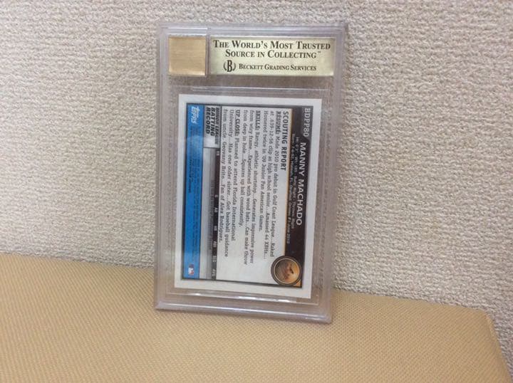 Manny Machado 2010年ルーキー直書き直筆サインカード Topps