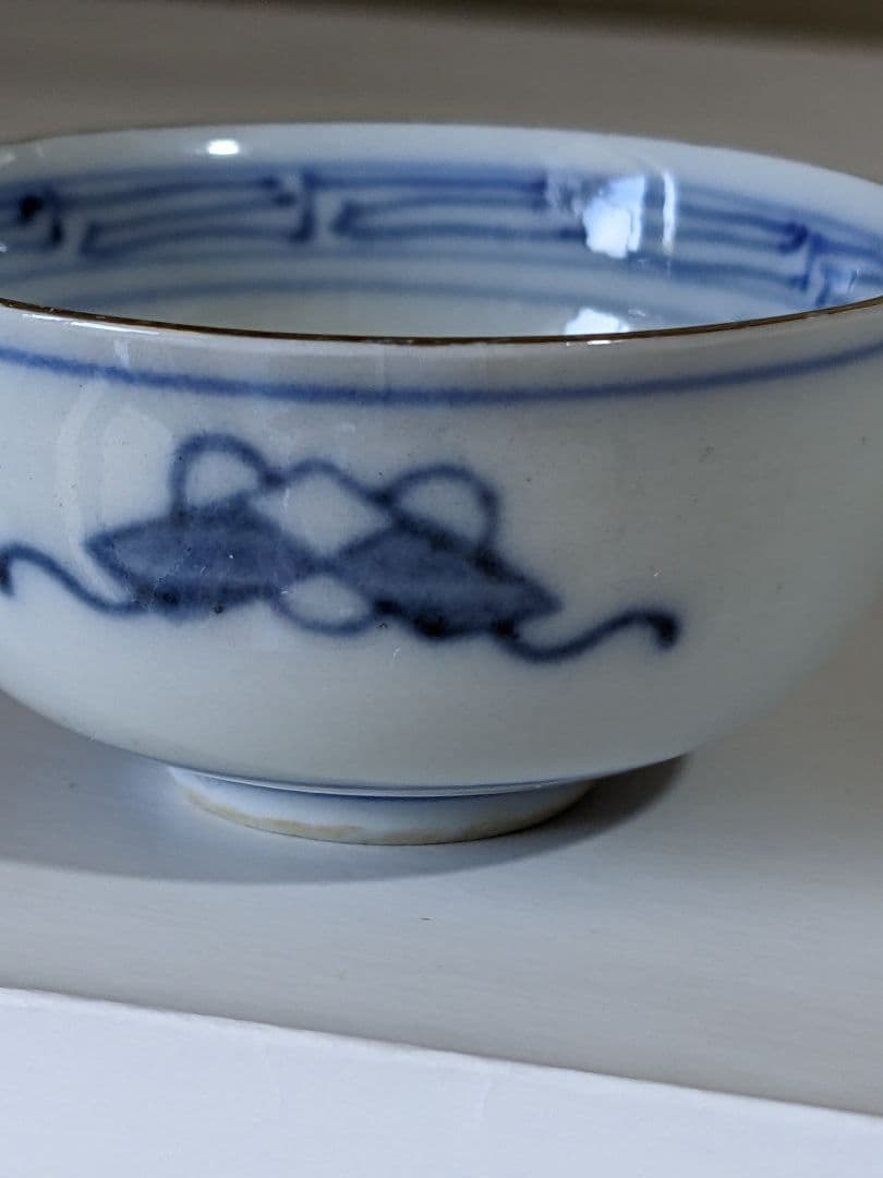 ♢九谷焼 酒器 染付 山水文 猪口 明治時代 コレクション 骨董品