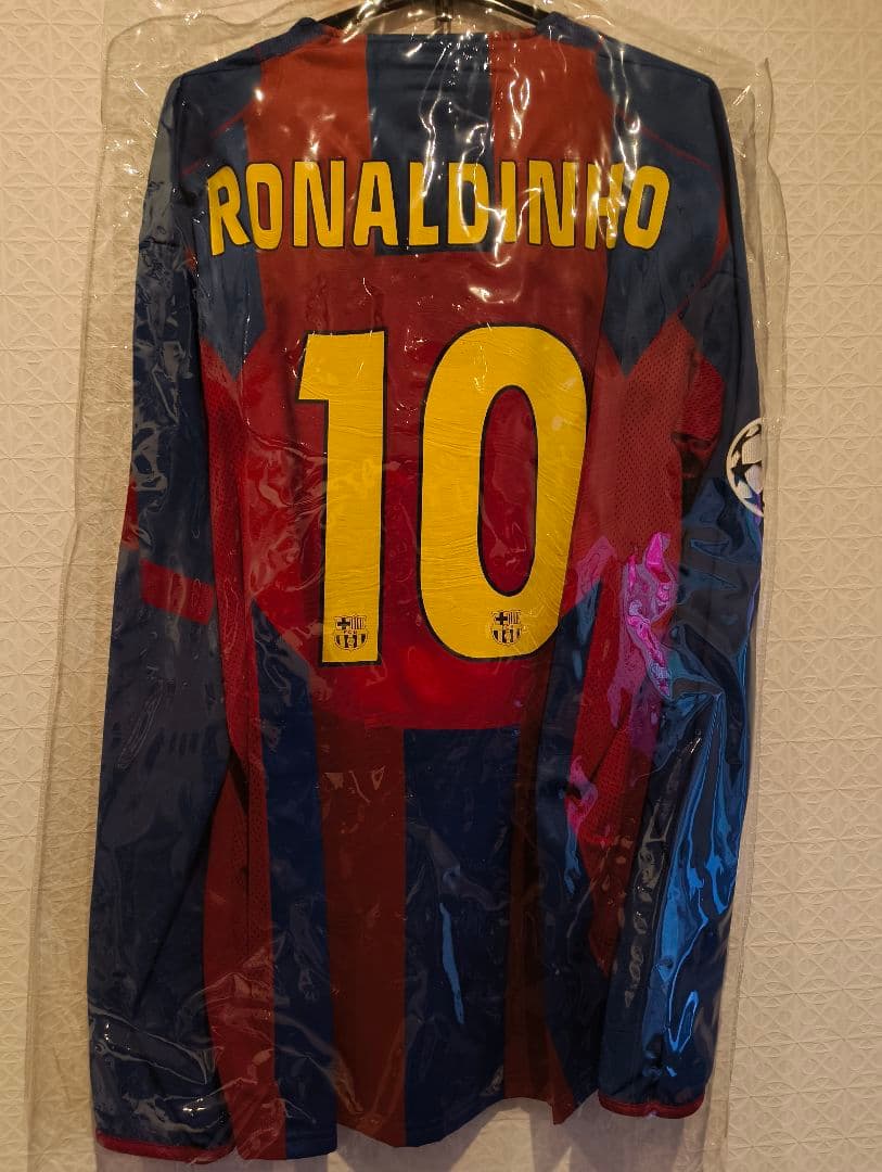 FC Barcelona Ronaldinho 04-05選手支給モデル 長袖 FCバルセロナ ユニフォーム 04-05 ロナウジーニョ 選手支給モデル 長袖