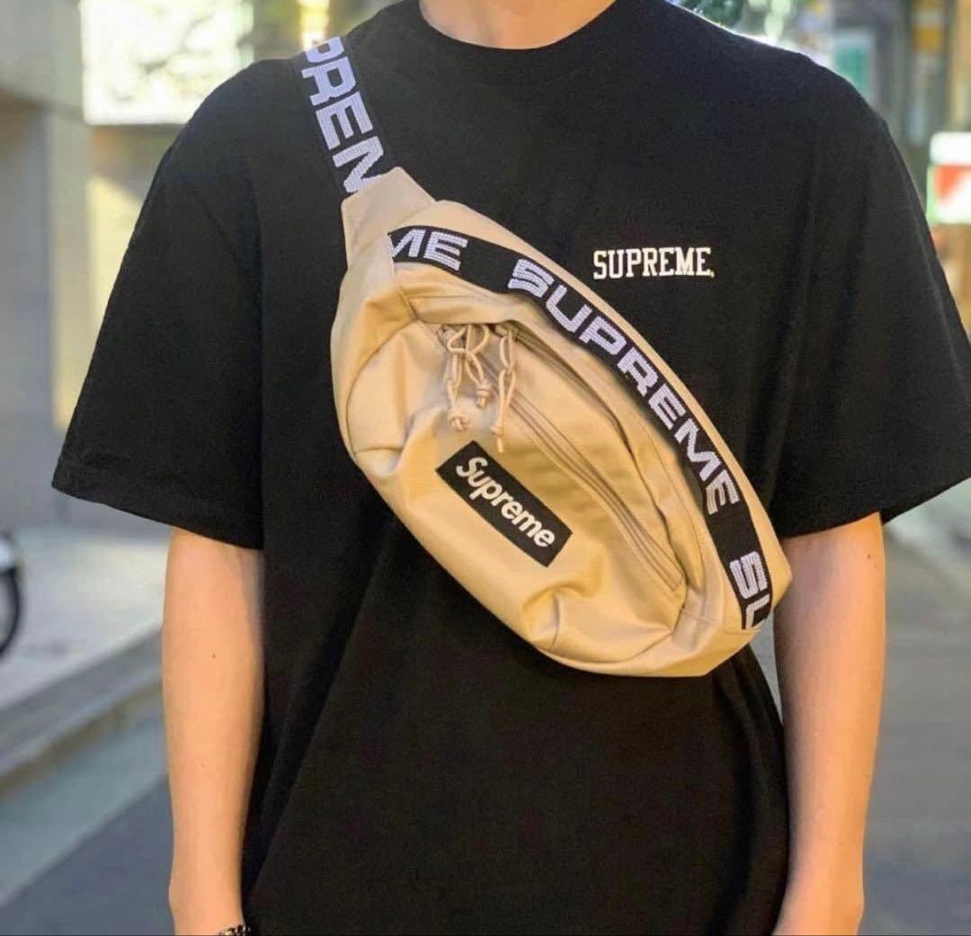 希少　美品　Supreme シュプリーム Waist Bag Tan ベージュ 楽天市場】【Supreme Waist Bag Tan Raindrop 2024AW シュプリーム