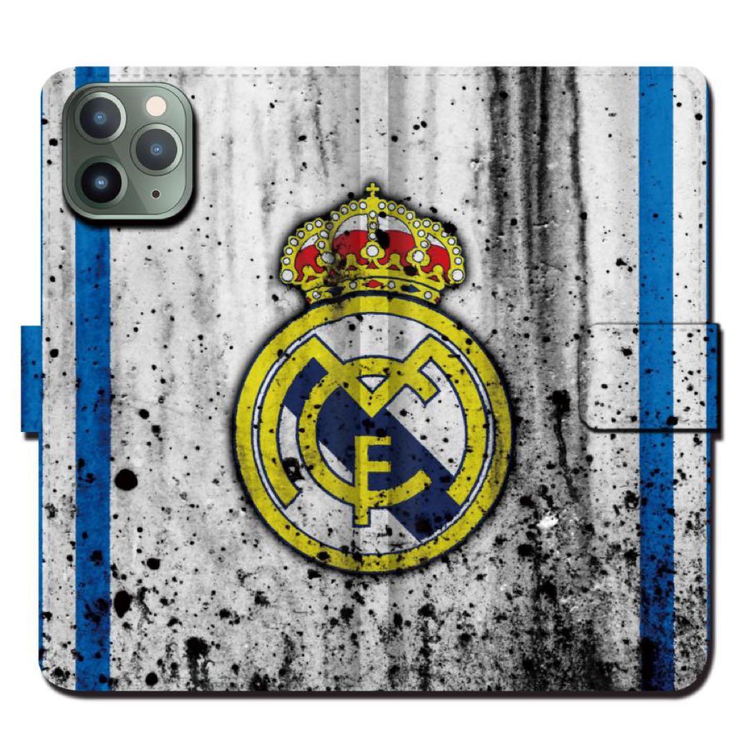 新品！全機種対応！iPhoneケース 手帳型 レアルマドリード - メルカリ