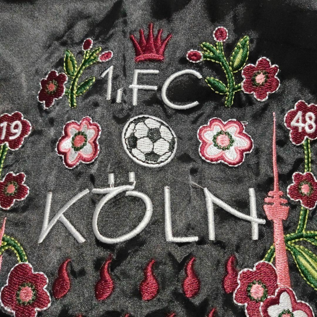 ドイツ ブンデスリーガ 1.FCケルン 公式グッズ 両面刺繍ロゴ