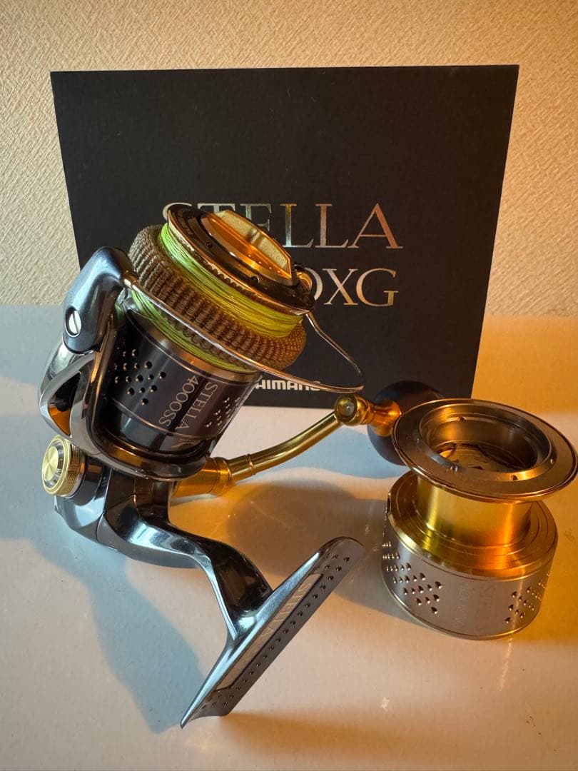 10ステラ 4000XG 夢屋フルカスタム 夢屋 14ステラ ロングパワーハンドルを装着