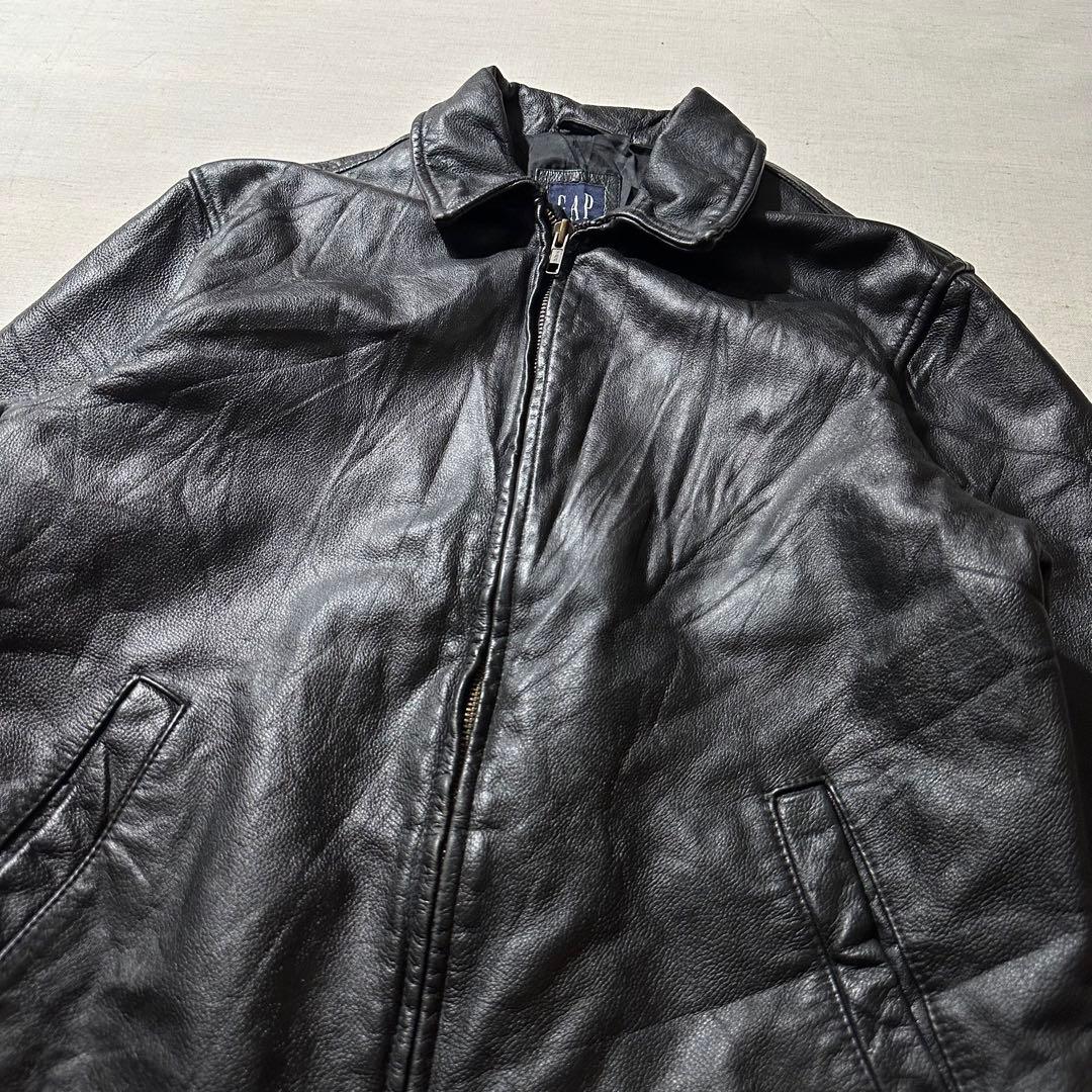 00s OLD GAP ギャップ 井口理着用 レザージャケット 本革 牛革 XL