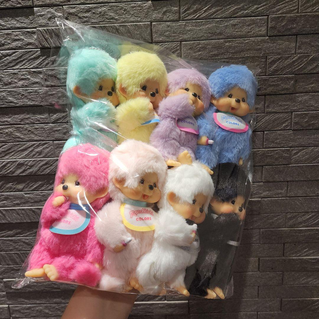 正規品全員可愛いモンチッチCOLORSカラーズキーチェーン８点セットコンプリート