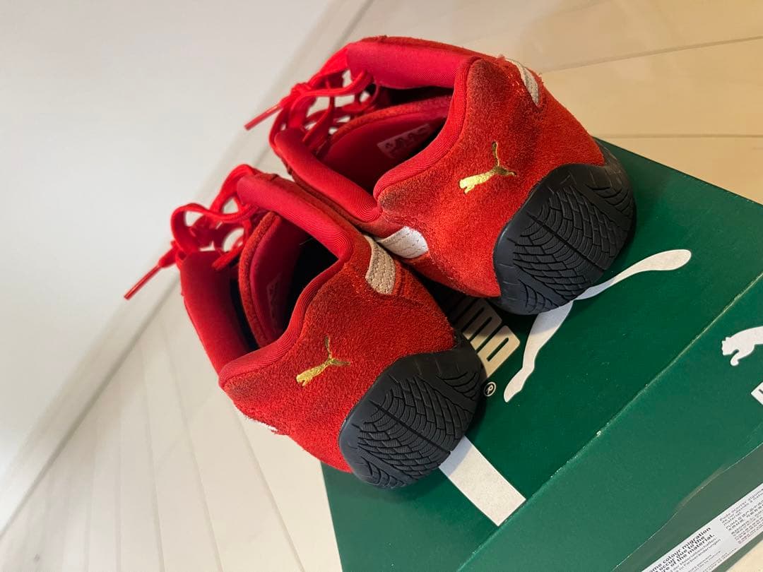 PUMA スニーカー　スピードキャッ　24.5cm レッド/ホワイト