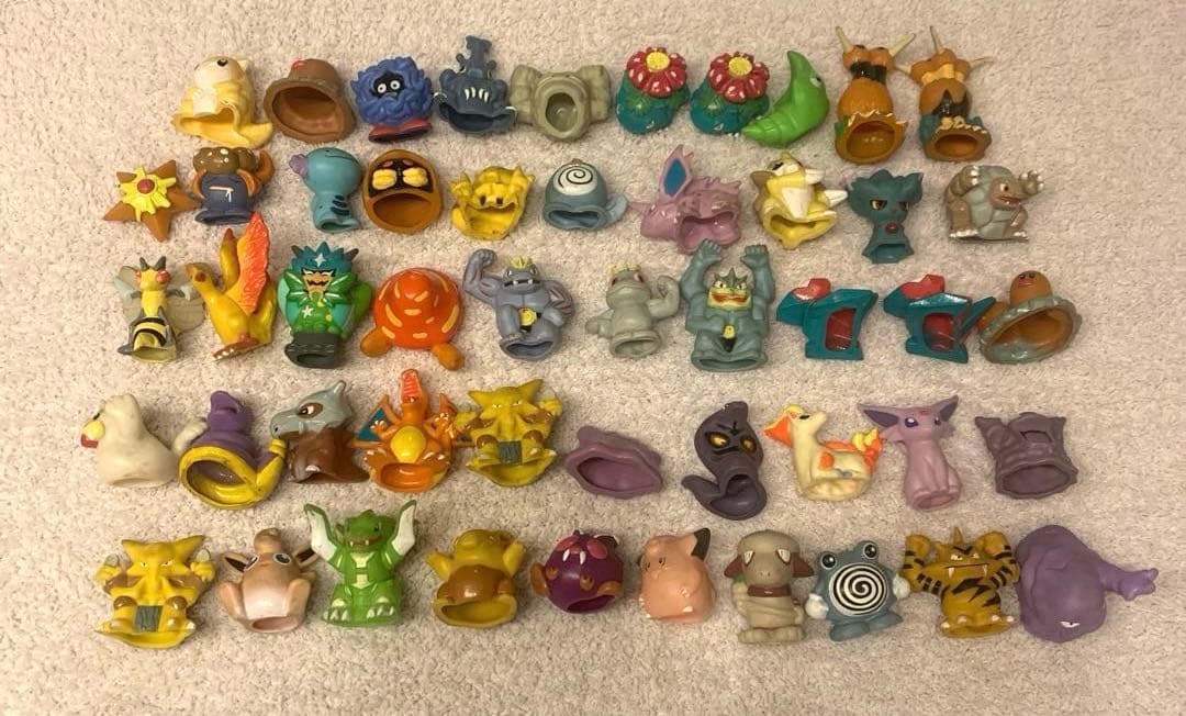 希少】レトロ 大量！お得！ポケモン 指人形 ソフビ 172体 クリア 初期