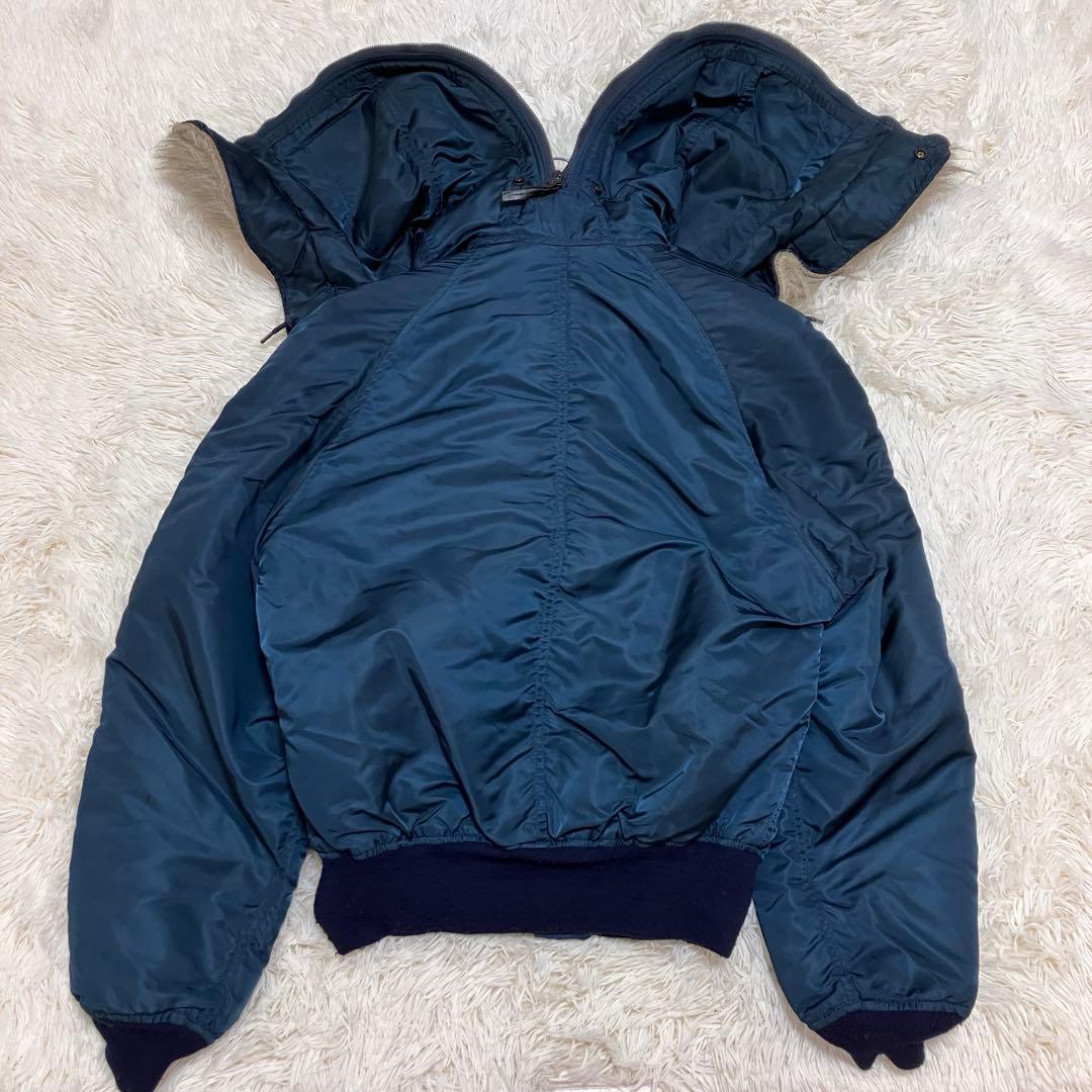 希少色 USA製 アルファインダストリーズ N-2B 90s L ネイビー - メルカリ