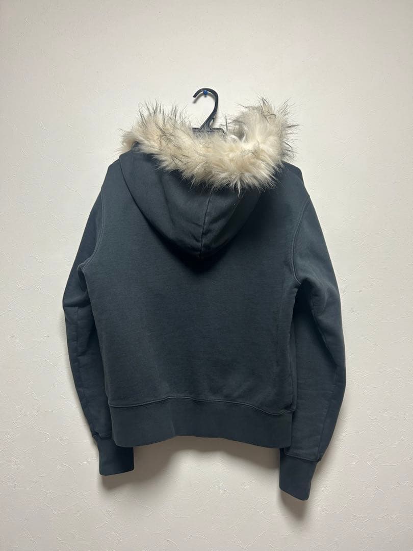 future archive ダブルジップパーカー ファー付き サイズM - メルカリ