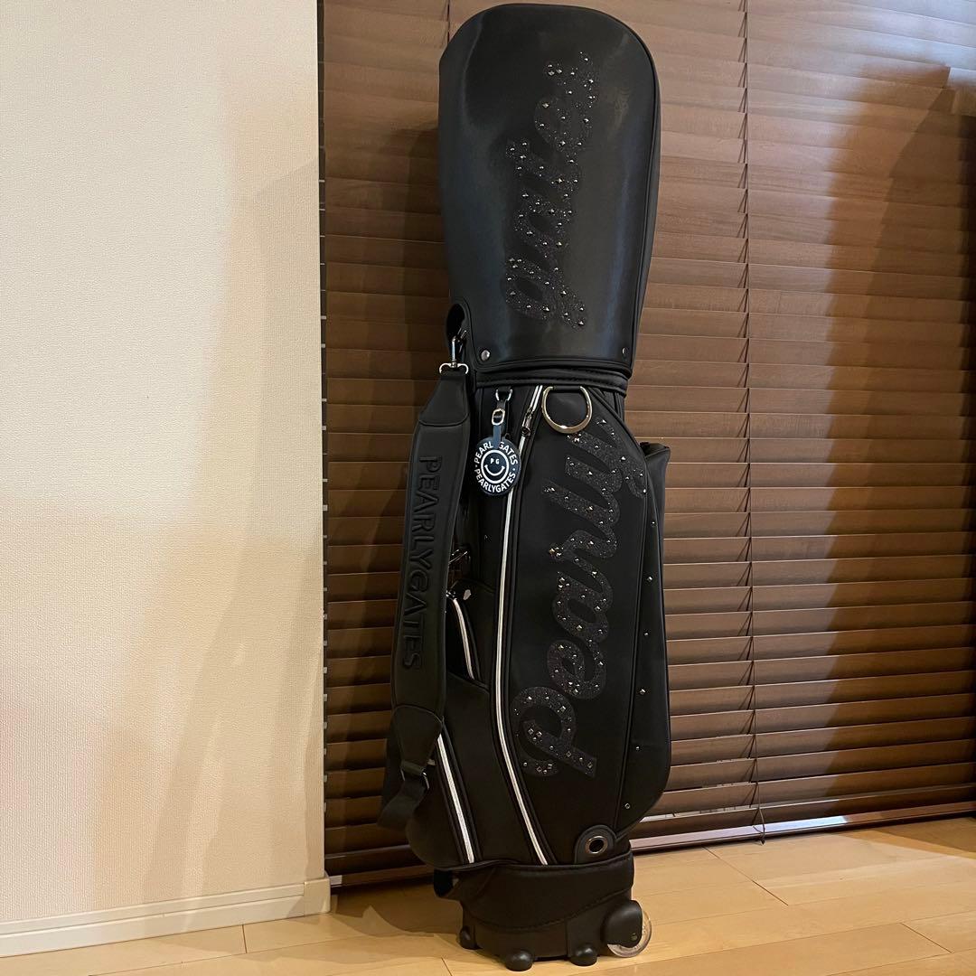 【即発送】PEARLY GATESパーリーゲイツ キャディバッグ ゴルフバッグ黒 PEARLY GATES（パーリーゲイツ） ゴルフ 「PEARLY GATES」PG is PG