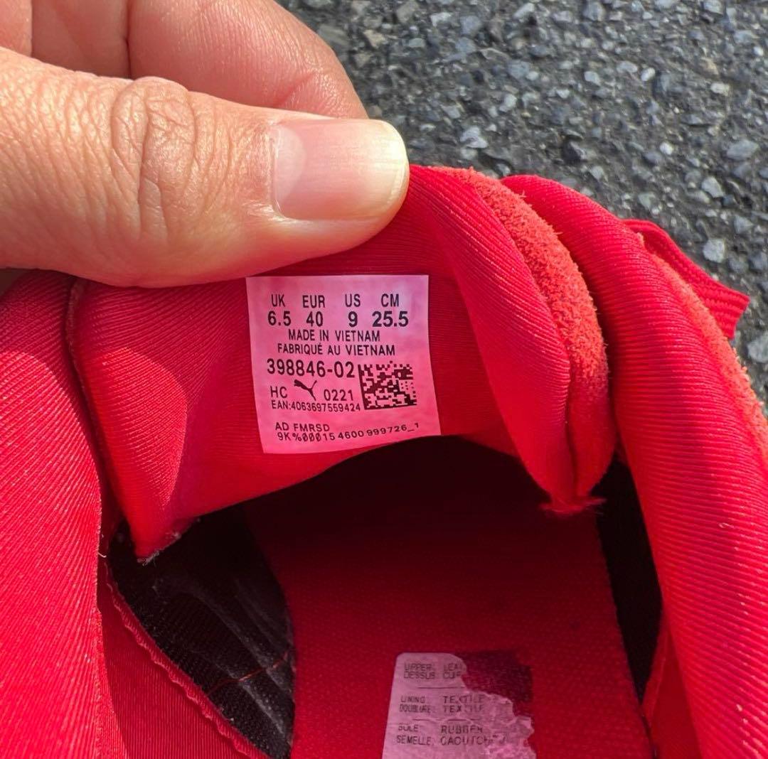 PUMA　プーマ　スピードキャット　　赤色　レッド　スニーカー 25.5cm