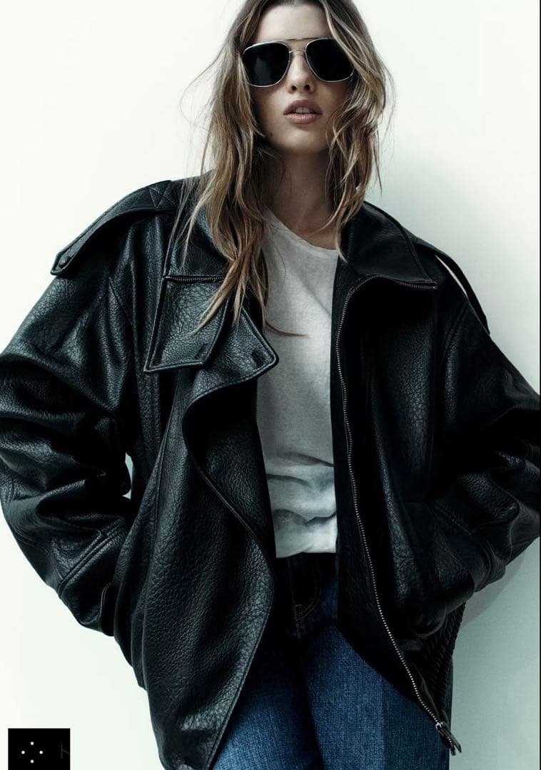 値下げ中】ZARA フェイクレザージャケット XS - メルカリ