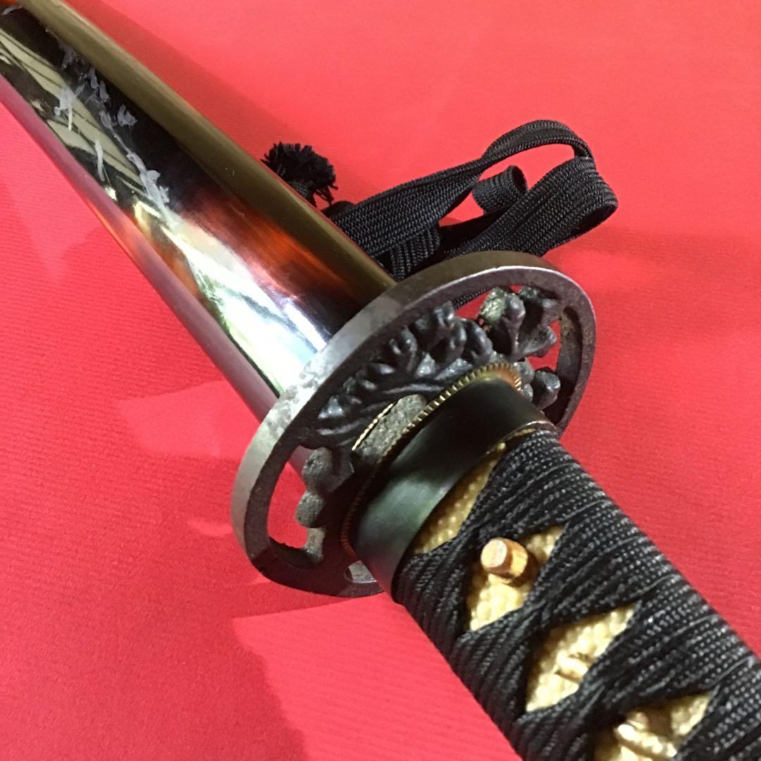 時代物 短刀拵 繋ぎは模造刀 刃は入っていません。