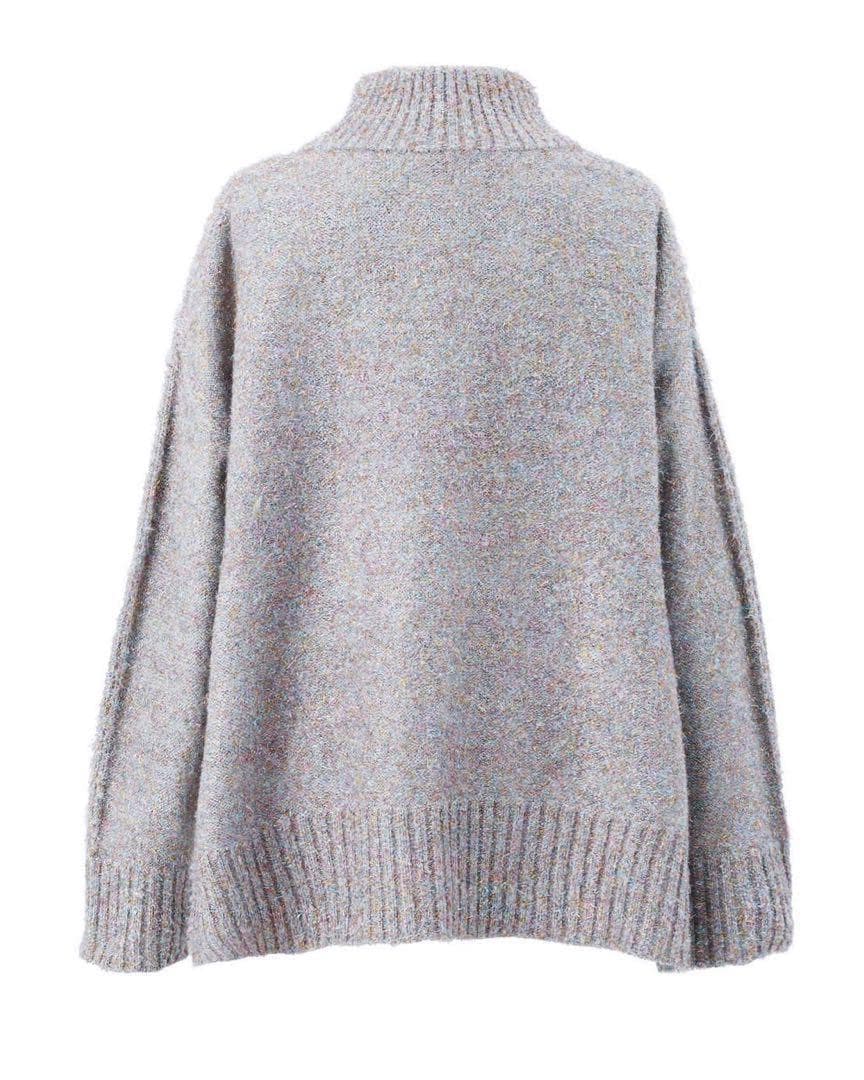 Cygne シーニュ ラメショートニットプルオーバー Aurore マルチカラー