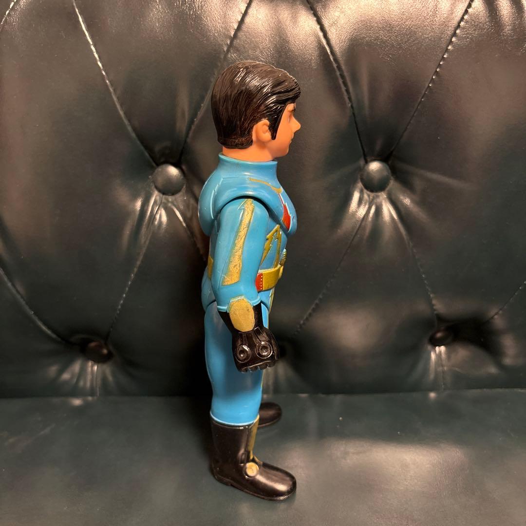 イナズマン ソフビ　当時物　ポピー　 面取れ 石森プロ 東映