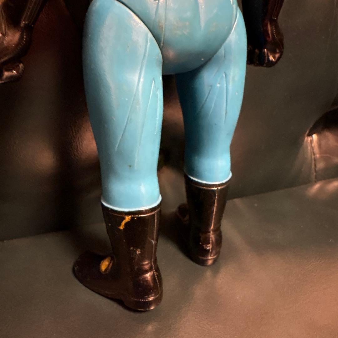 イナズマン ソフビ　当時物　ポピー　 面取れ 石森プロ 東映