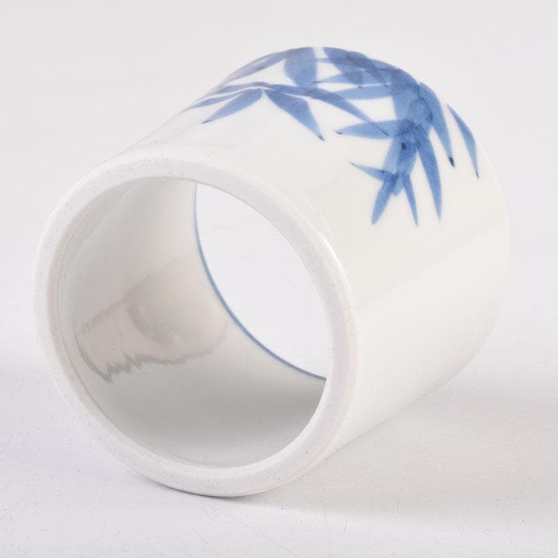 茶道具 紫翠窯 三代 西村徳泉造 染付 竹文 蓋置 共箱 V 8379 - メルカリ