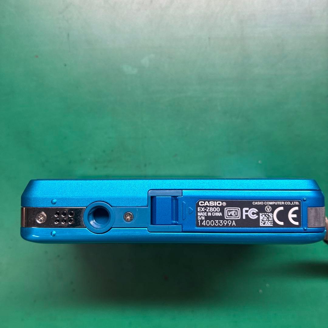 CASIO EXILIM EX-Z800 デジタルカメラ 青 充電器sdカード付 - メルカリ