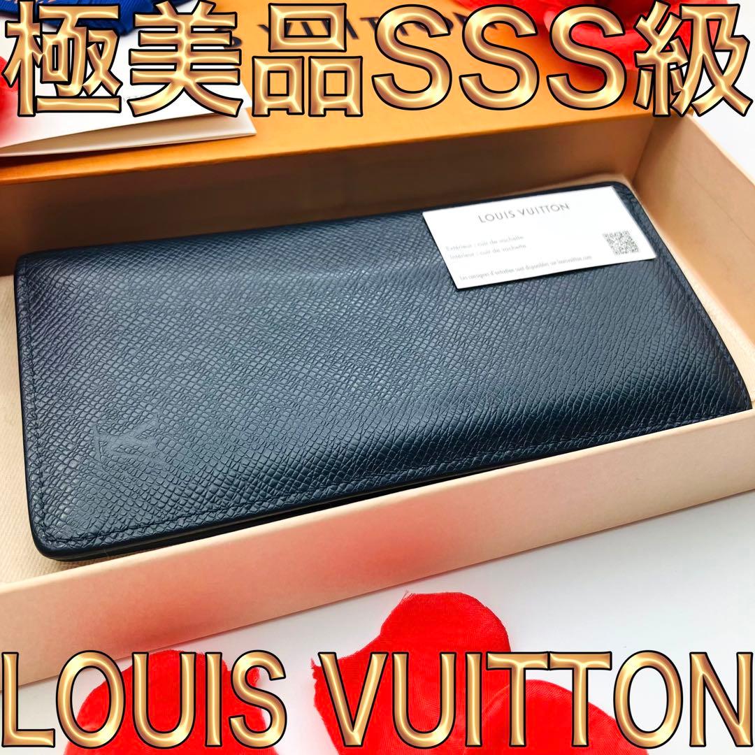 新型】ルイヴィトン タイガ ポルトフォイユ ブラザ ネイビー 長財布