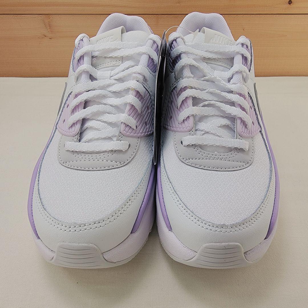 ナイキ ウィメンズ エアマックス90 ホワイト/ラベンダー 23.5cm