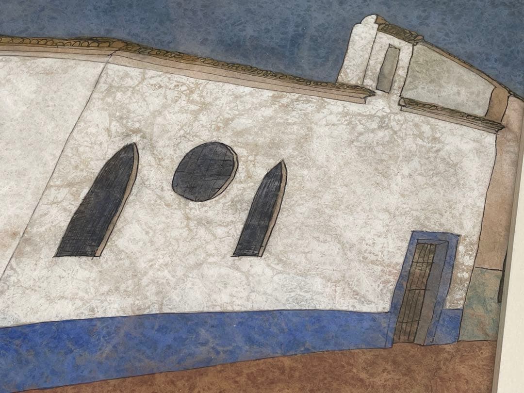 画家 児山重芳 Ermita de la Veracruz スペイン 絵画 額入