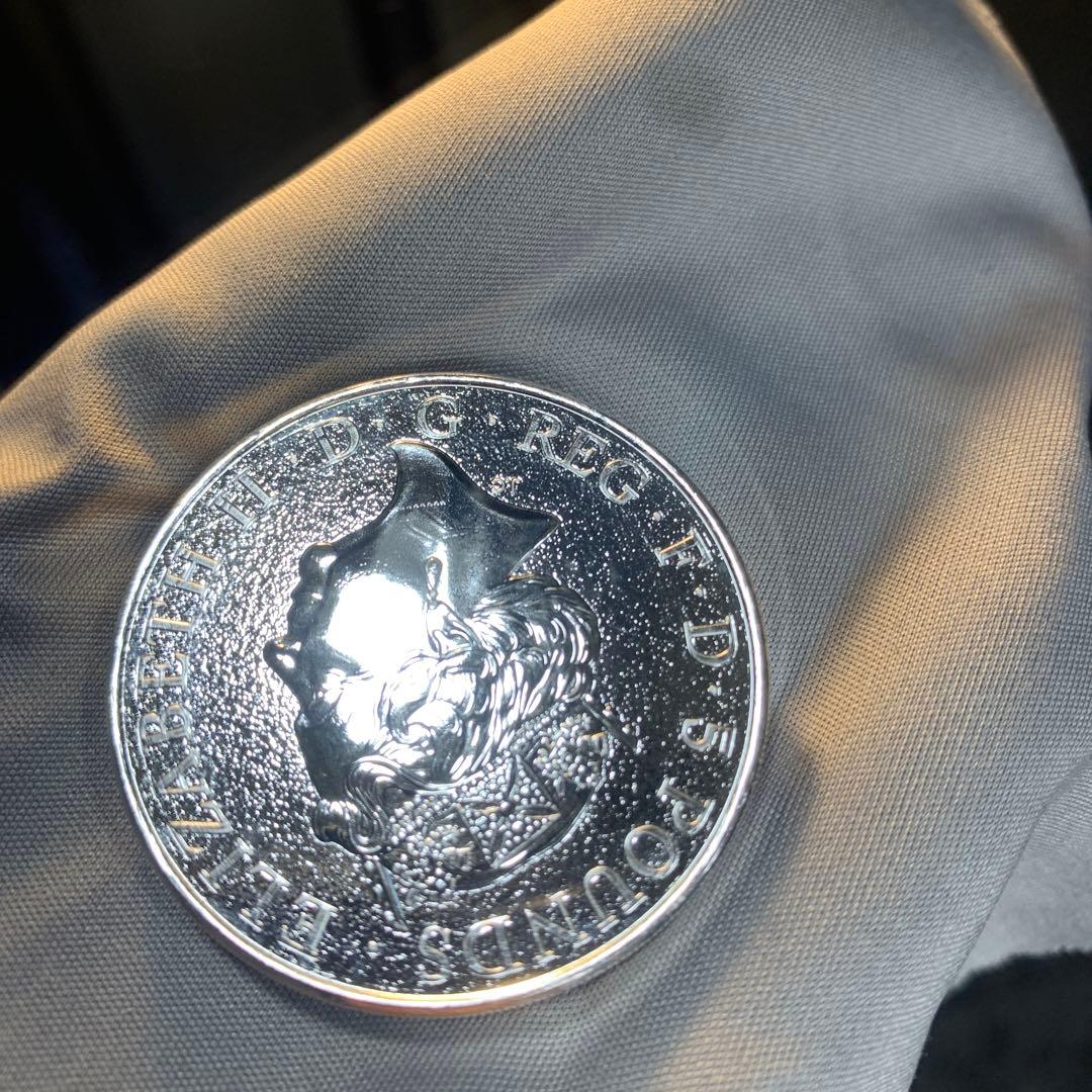 純銀貨 2オンス クイーンズビースト 2016 ライオン・イングランド M3