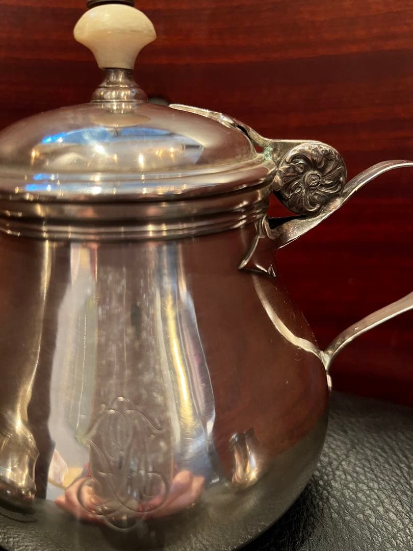 ピュイフォルカ 純銀製 ティーポット 3点セット アンティーク - メルカリ