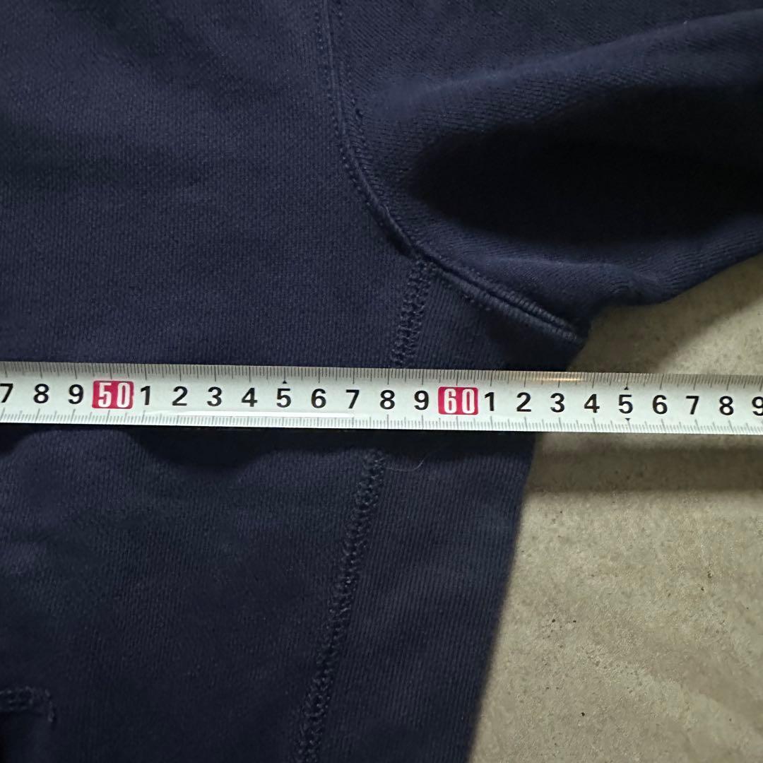 ラルフローレン ジップパーカー 裏サーマル ナス紺ネイビー Lサイズ