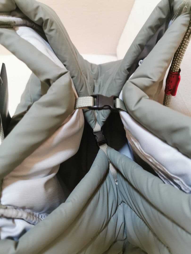 Topologie グレー キルティング トートバッグ大容量折りたたみ