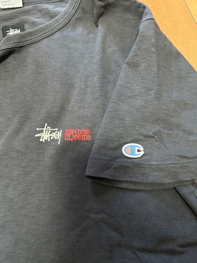 ステューシー チャンピオン コラボ Tシャツ ツイストガール L USA製