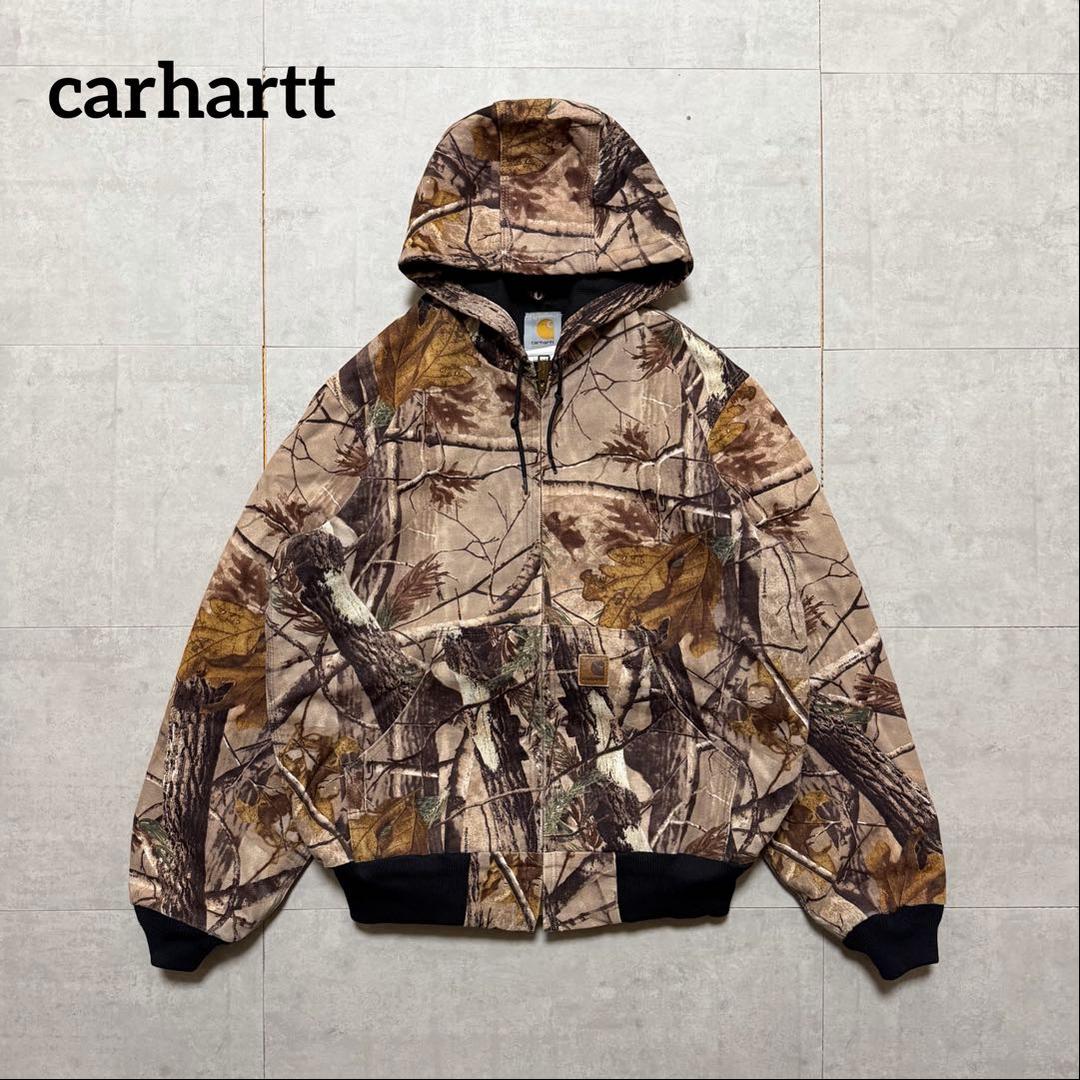 carhartt アクティブジャケット リアルツリー j220 CAP Sサイズ 古着 Carhartt アクティブジャケット リアルツリー カモ J220 S - メルカリ