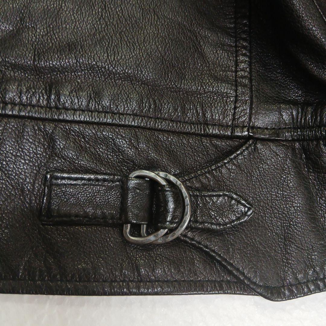 kurin 様専用umii908 ゴードレザー ブラックジャケットドット裏地美品