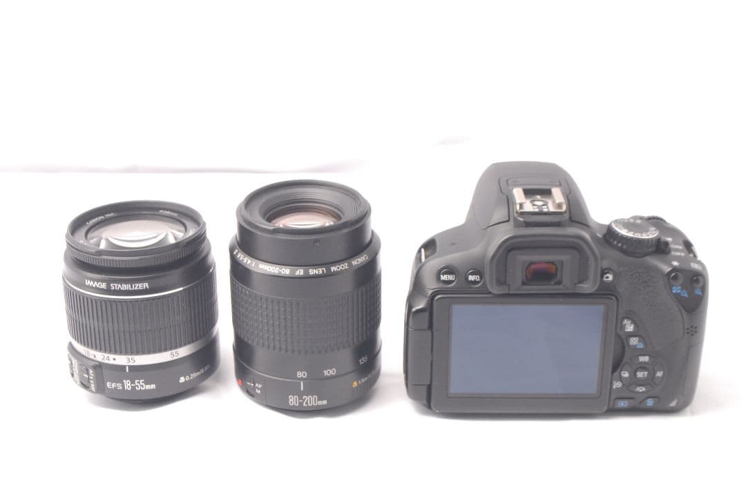 Canon EOS Kiss X6i ☆一眼レフカメラ☆望遠レンズ付Wレンズ ☆