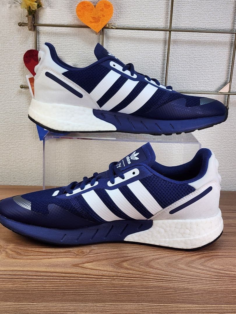 美品】アディダス ZX 1K ブースト 27.5cm ネイビー - メルカリ