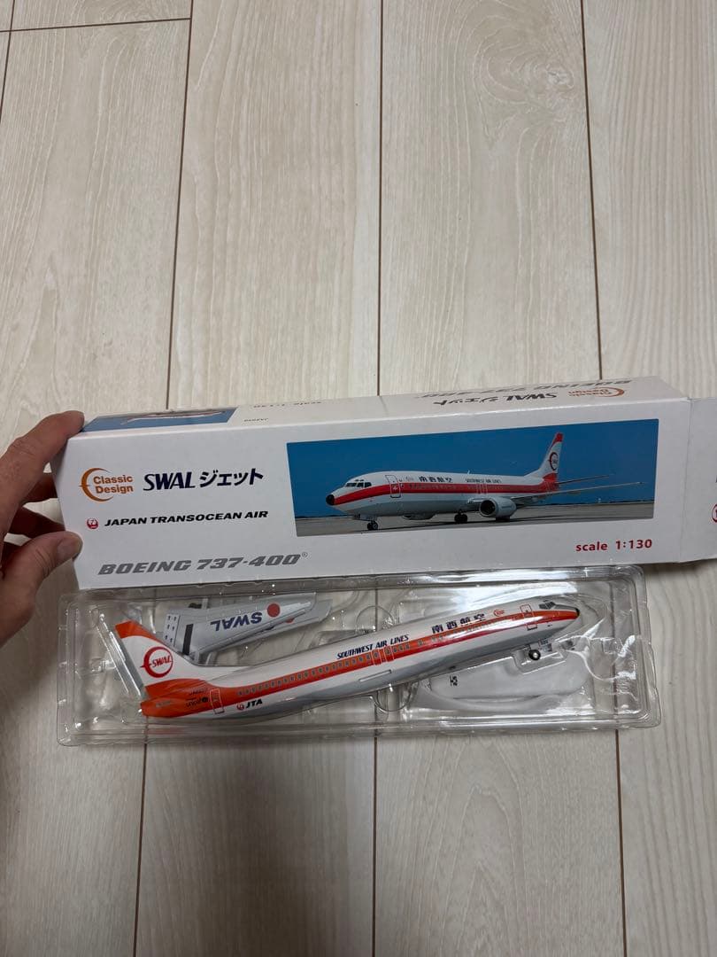 G*O様 SWAL Boeing 737-400 スケール1/130 南西航空 1/130 B737-400 JTA 日本トランスオーシャン SWAL/南西航空復刻 JA8999