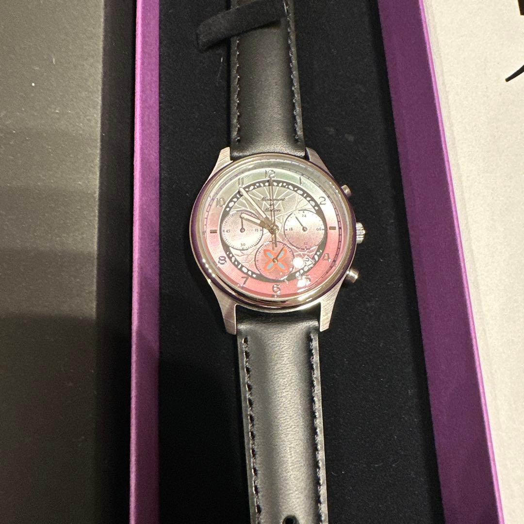 新品未使用 胡蝶しのぶ 鬼滅の刃 クロノグラフ腕時計 TICTAC コラボ