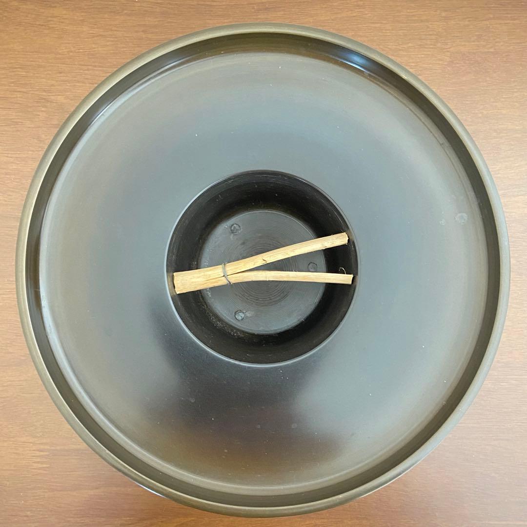 御玄猪 唐銅 池坊 ボール箱入 華道具 花器 花瓶 生け花